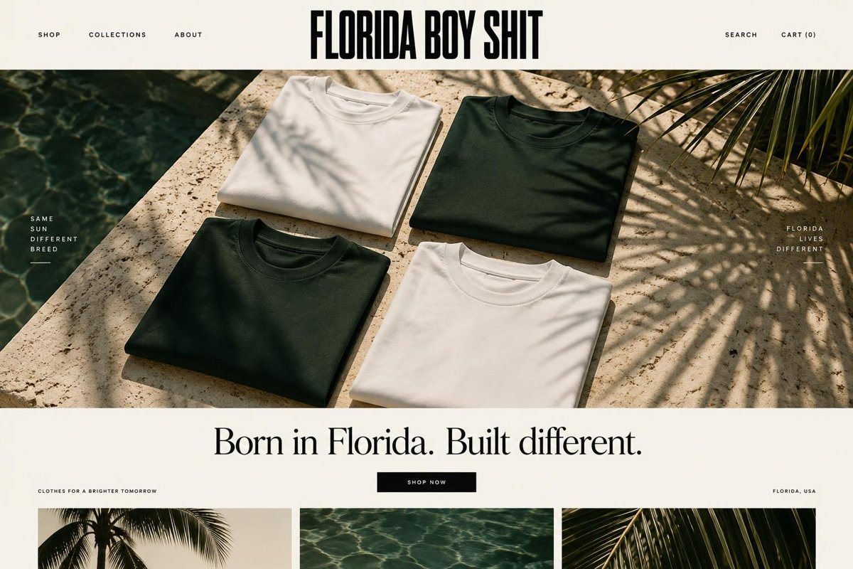 Florida Boy Shit placeholder design concept