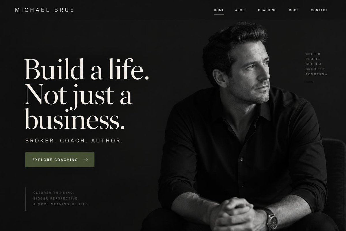 Michael Brue placeholder design concept